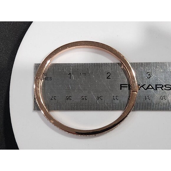 Kate Spade New York Pave Rose Gold Hinge Bangle Bracelet - Picture 6 of 6